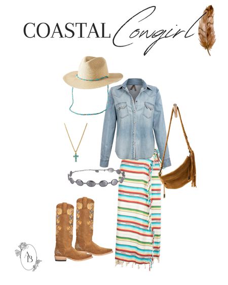 Coastal Cowgirl aesthetic finds! I’m here to give you all of the inspiration for creating your own Coastal Cowgirl summer! 🌾🐚
Mixing textures like eyelet fabrics, ruffles, lace and silky satins. Juxtaposed with textures like lived-in denim, worn cowboy boots, and throw in some chalky sand for good measure!
Effortless beachy style with a hearty helping of country love. 🚜

Coastal Cowgirl
Festival outfits 
Coastal Grandma 
Beth Dutton style
Yellowstone 

#liketkit #LTKstyletip #LTKSeasonal #LTKFestival
