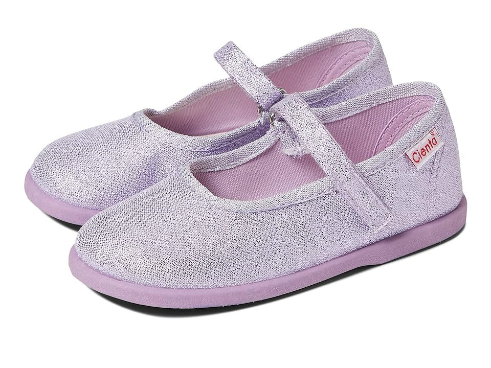 Cienta Kids Shoes 24083 (Toddler) Girl's Shoes Lilac Sparkle : 23 (US 6.5 Toddler) M, Textile | Zappos