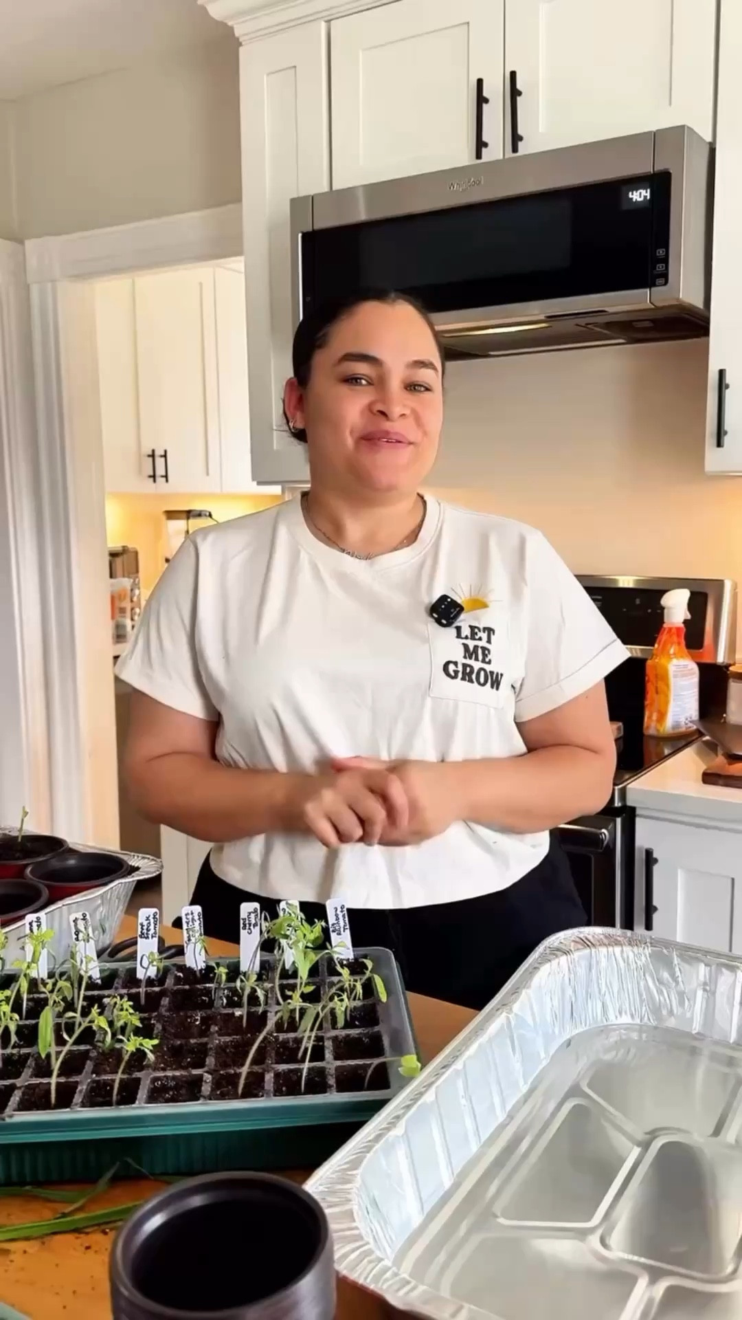 Gardening 👩‍🌾 with Hiralmi ✨ Episode 4; consists of repotting seedlings into bigger space. At this point your seedlings should have “real” leaves and are ready for different soil and more space. Keep them close to the windows and make sure to continue watering and misting them 🥰 In a few short weeks, we shall be moving to their permanent home in the garden 😊 please be sure to look through the whole garden and yard collection! I have lots linked for you 😊

#LTKdayinmylife #LTKmomlife #LTKSeasonal