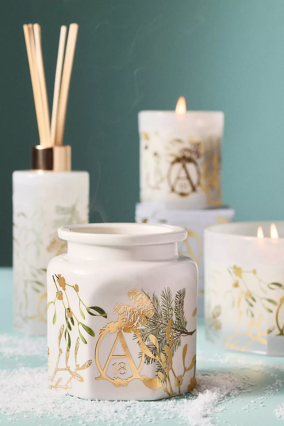 Apothecary 18 Fresh Mistletoe & Moss Boxed Glass Candle | Anthropologie (US)