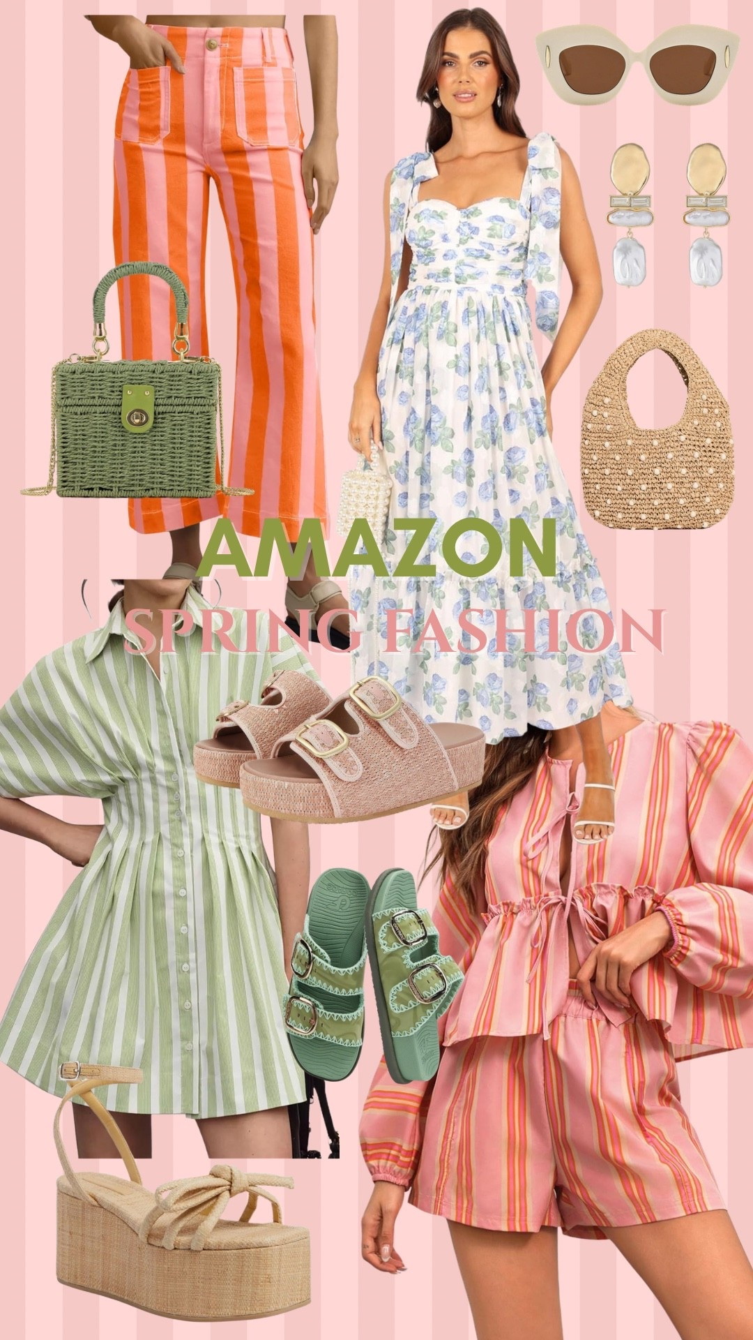 Colorful spring outfits that instantly boost your mood 🌸✨

From bold striped sets and flowy floral dresses to breezy shirt dresses and statement sandals—these are the pieces that make getting dressed feel fun again. The mix of greens, corals, and soft blues is giving fresh, effortless, and just put together enough for anything on your calendar.

Easy, elevated, and all under-the-radar good 🤍

#springfashionfinds #amazonstyle #colorfuloutfits #springoutfitideas #casualchic #affordablestyle

#LTKMidsize #LTKSeasonal #LTKootd