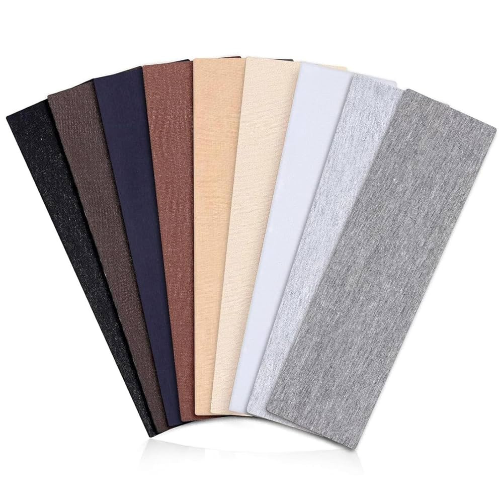 Wisecy Headbands for Women Non Slip - 9PCS Elastic Fabric Hair Band for Women's Hair, Soft Cotton... | Amazon (US)