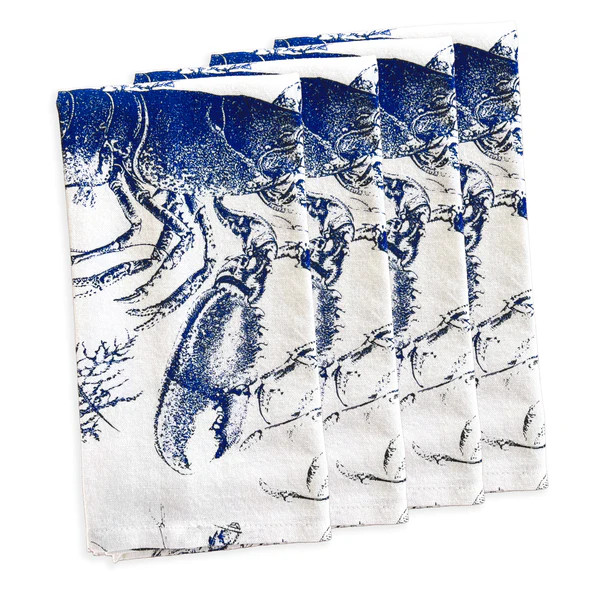 Blue Lobster Dinner Napkins Set/4 | Caskata