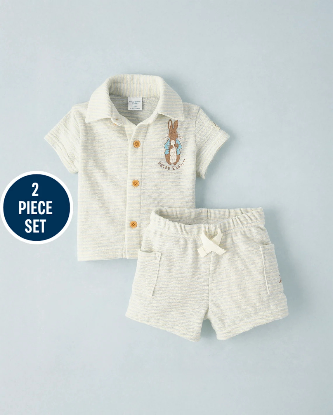 Baby Boys Short Sleeve Peter Rabbit Embroidered Terry 2-Piece Outfit Set - MULTI | Gymboree | Gymboree