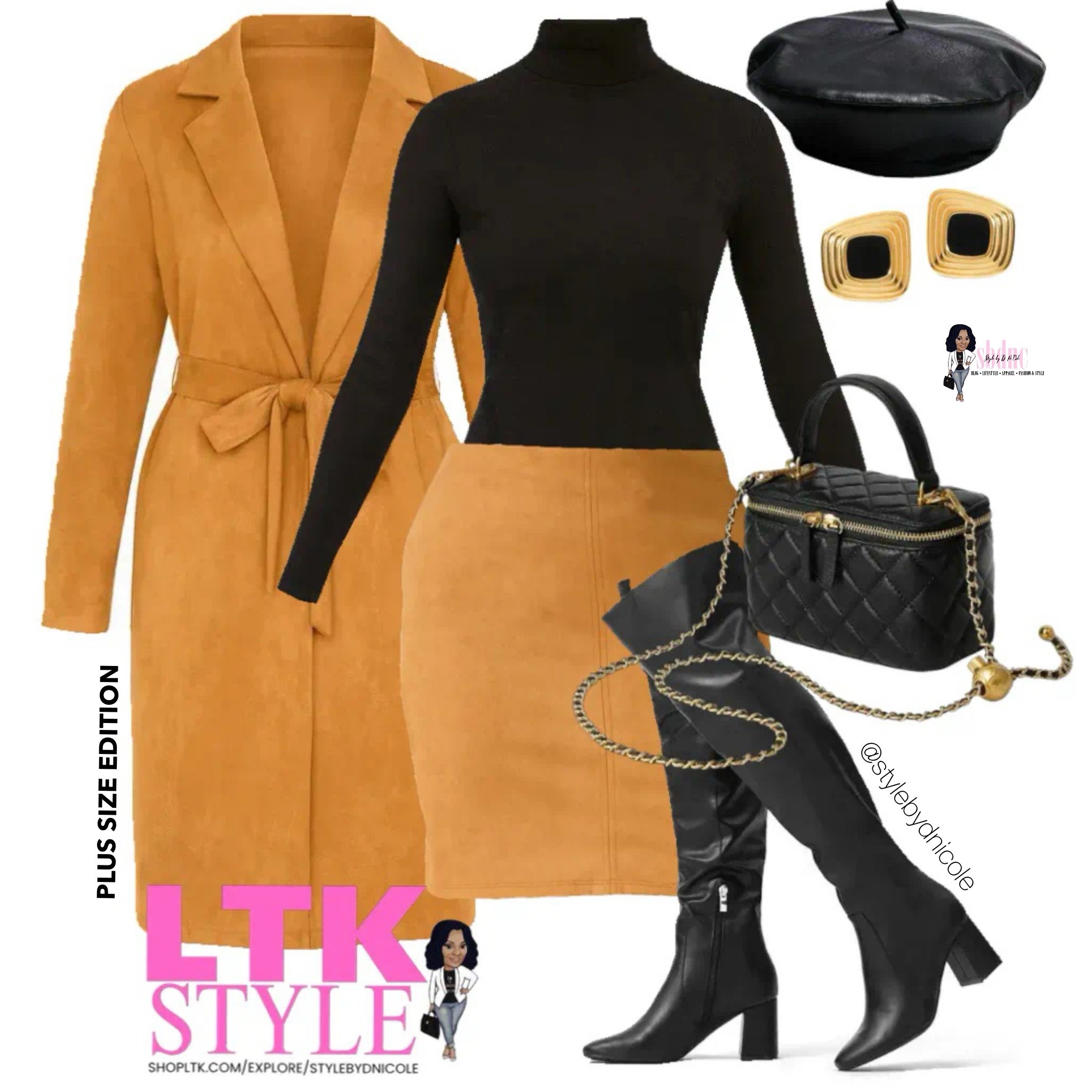 To be Fall ready in caramel and black!

Available in sizes 1XL-4XL! 

#LTKPlusSize #LTKSeasonal #LTKMidsize
