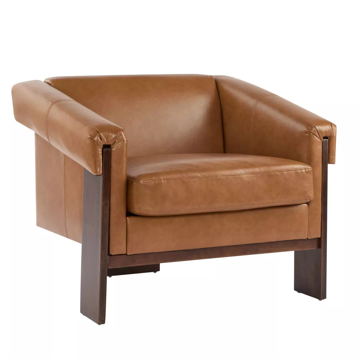 NicBex Soft Fabric Accent Chair,Upholstered Living Room Chairs with Mid-Height Backrest,Mid-Centu... | Target