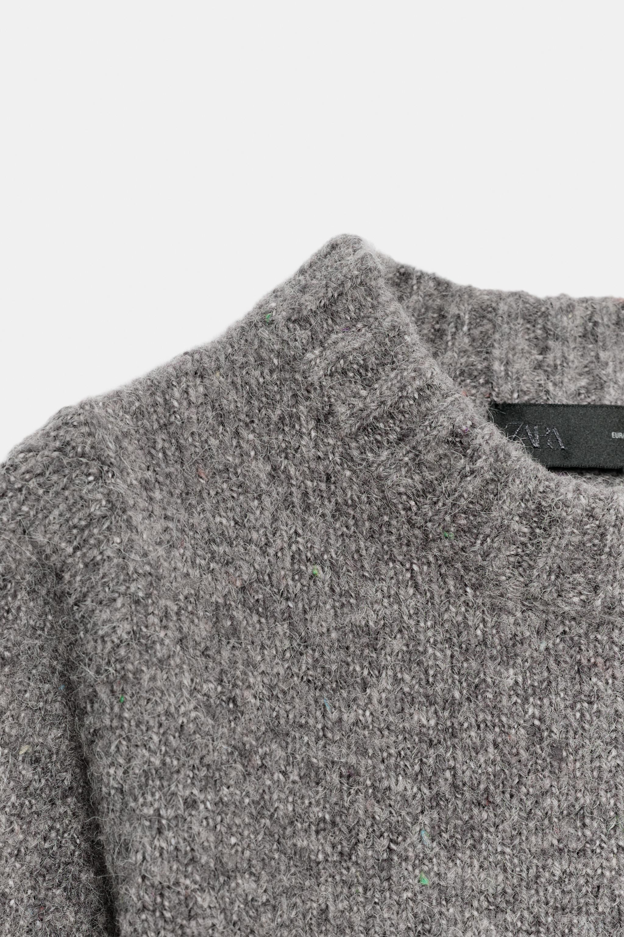 WOOL BLEND SHORT SLEEVE JUMPER | Zara US