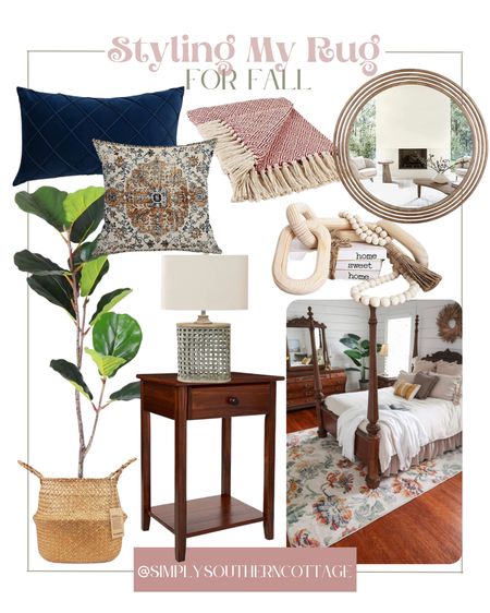 Styling my rug for fall!

Area rug, faux plant, plant pot, throw pillows, throw blanket, wall mirror, home decor

#LTKstyletip #LTKSeasonal #LTKhome