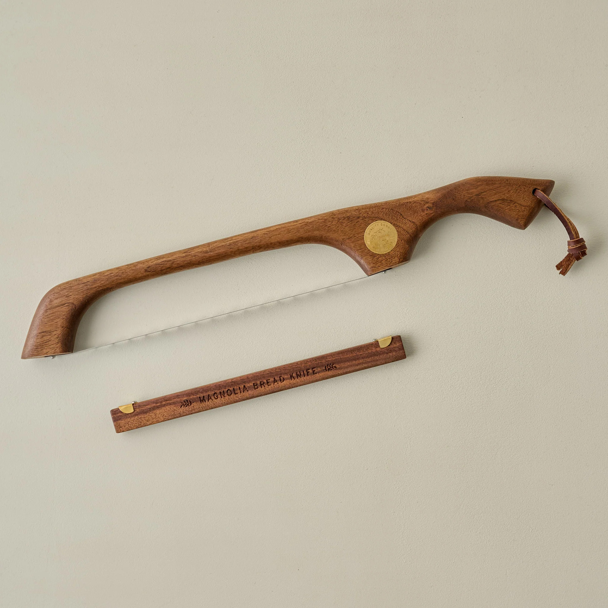 Magnolia Handmade Walnut Bread Knife | Magnolia
