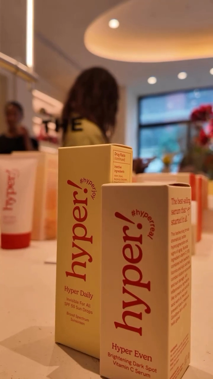 Come with me to @hyperskin IRL shopping event 🧡 I walked away with the…
• Hyper Even Gentle Brightening Cleansing Gel
• Hyper Even Brightening Dark Spot Vitamin C Serum
• Hyper Daily Invisible for All SPF50 Sun Drops (my fav so far) 

All of these products are available on their site as part of their pre-order campaign — so glad I was able to come out to support! 

•
#hyperskin #indiebeautybrand #nycbrands #nyc #skincarebrand #blackownedskincarebrand