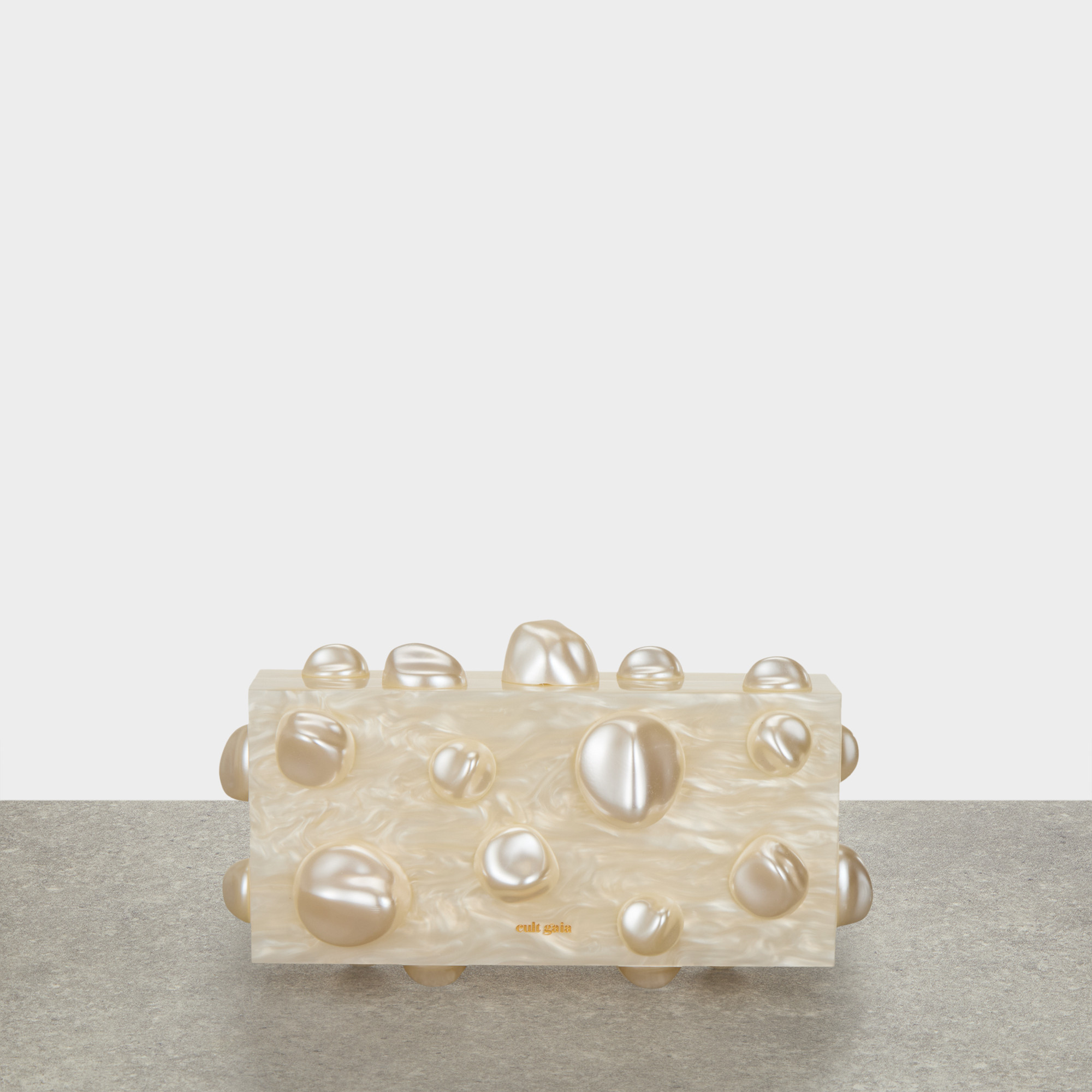 CULT GAIA Orbs Clutch - Ivory | Brown Thomas (IE)