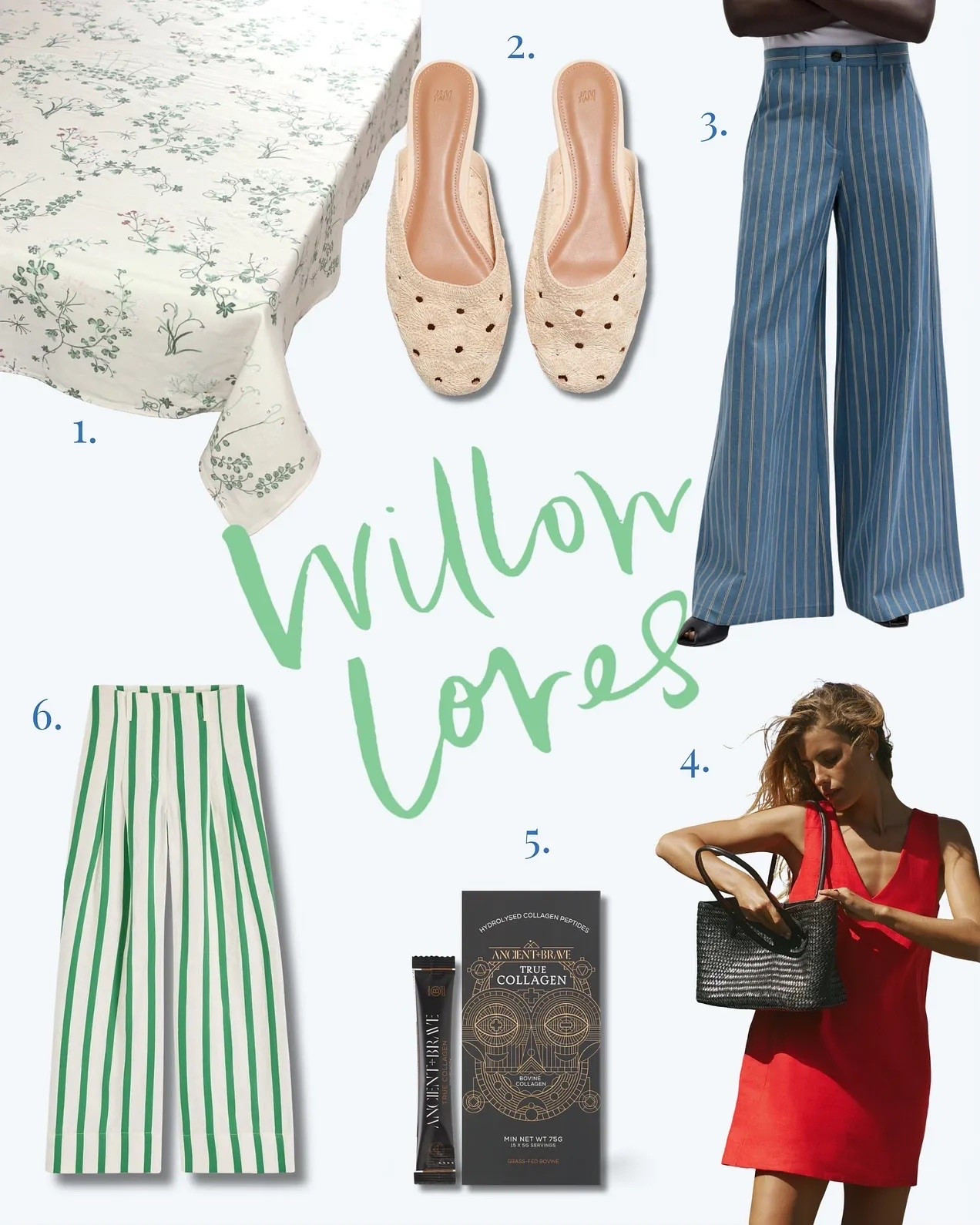 WILLOW LOVES - June Edition 
What i’m loving this month - stripes, linen, collagen and our tablecloth of the summer! 
www.the-seedling.com

#LTKsummer #LTKstyletip