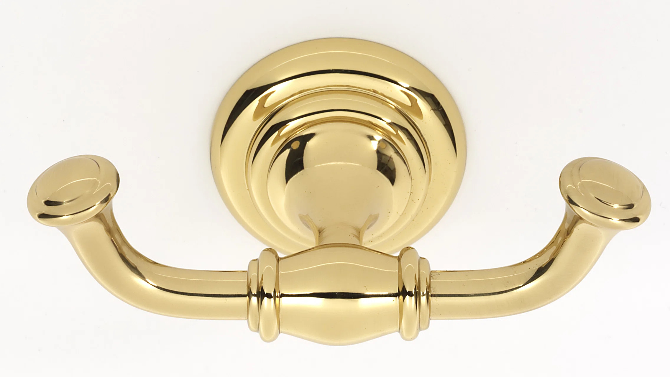 Charlie Double Wall Mounted Robe Hook A6784-PB | Wayfair North America