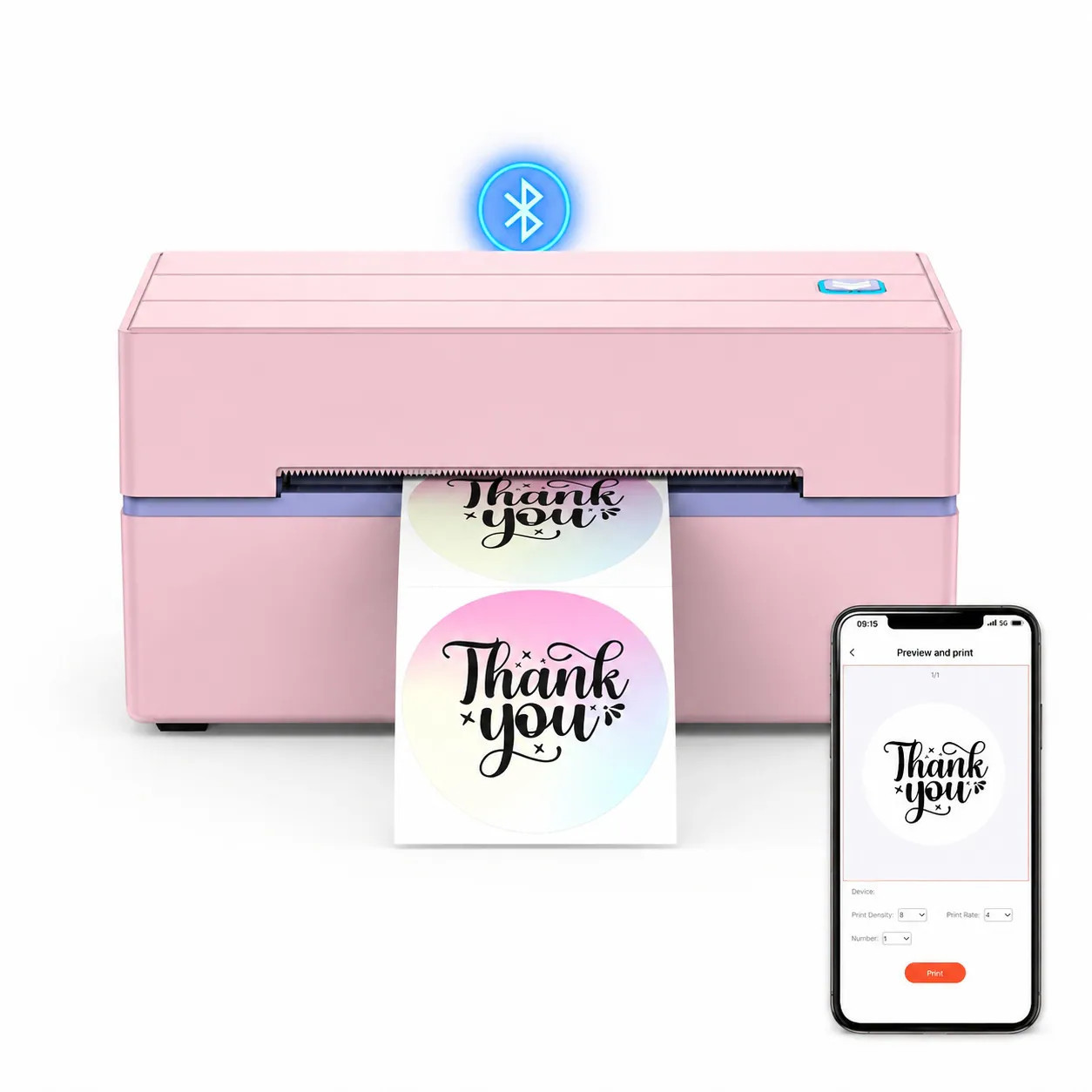 Anqtovp Bluetooth Thermal Label Printer 130B Wireless 4x6 Shipping Label Printer for Shipping Packages Small Business Office or Home Compatible | Lowe's