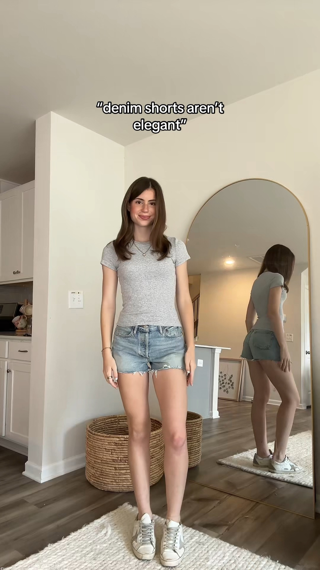 denim shorts styling vid 
- the blue denim shorts are the  from Agolde I took a 25 in them. 
- the white denim shorts are thrifted and they are labeled a size Small.