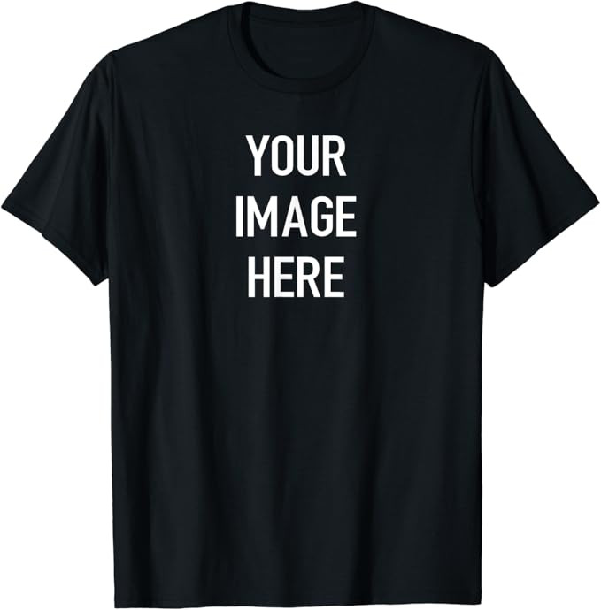 Custom T-Shirt with Your Image for Men, Women and Kids by Modify by Amazon Merch on Demand | Amazon (US)