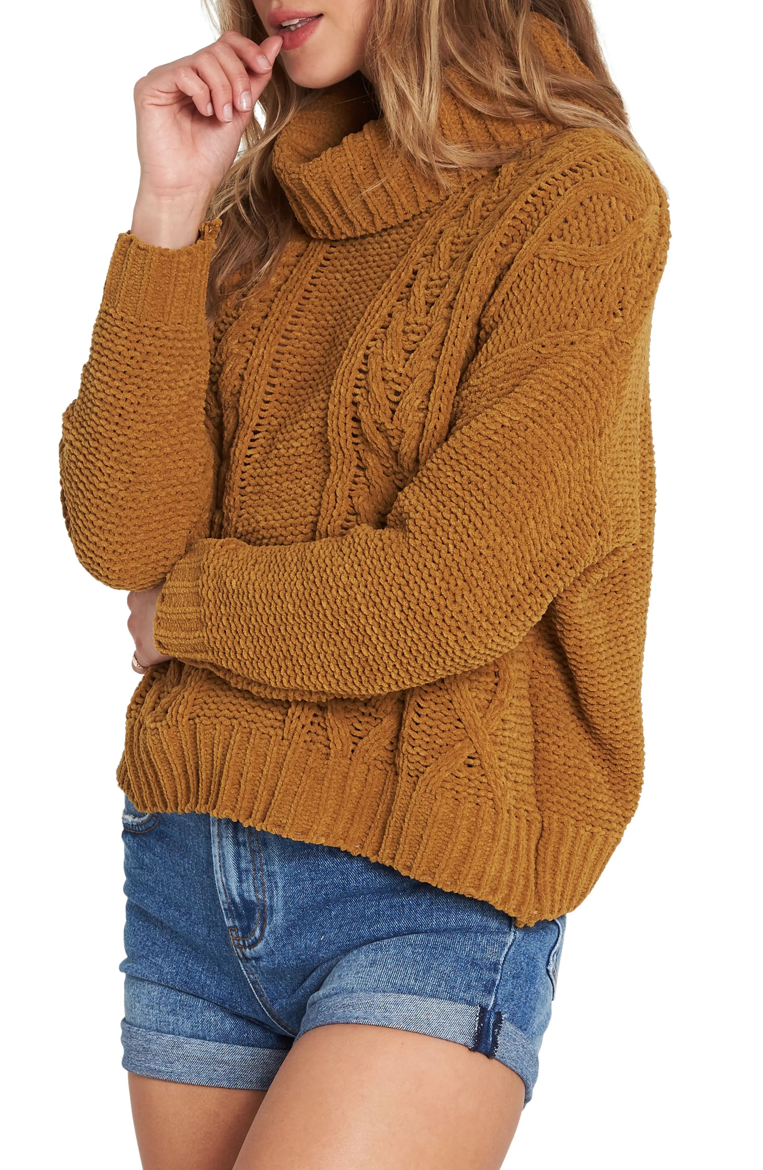 Cable Knit Turtleneck Sweater | Nordstrom