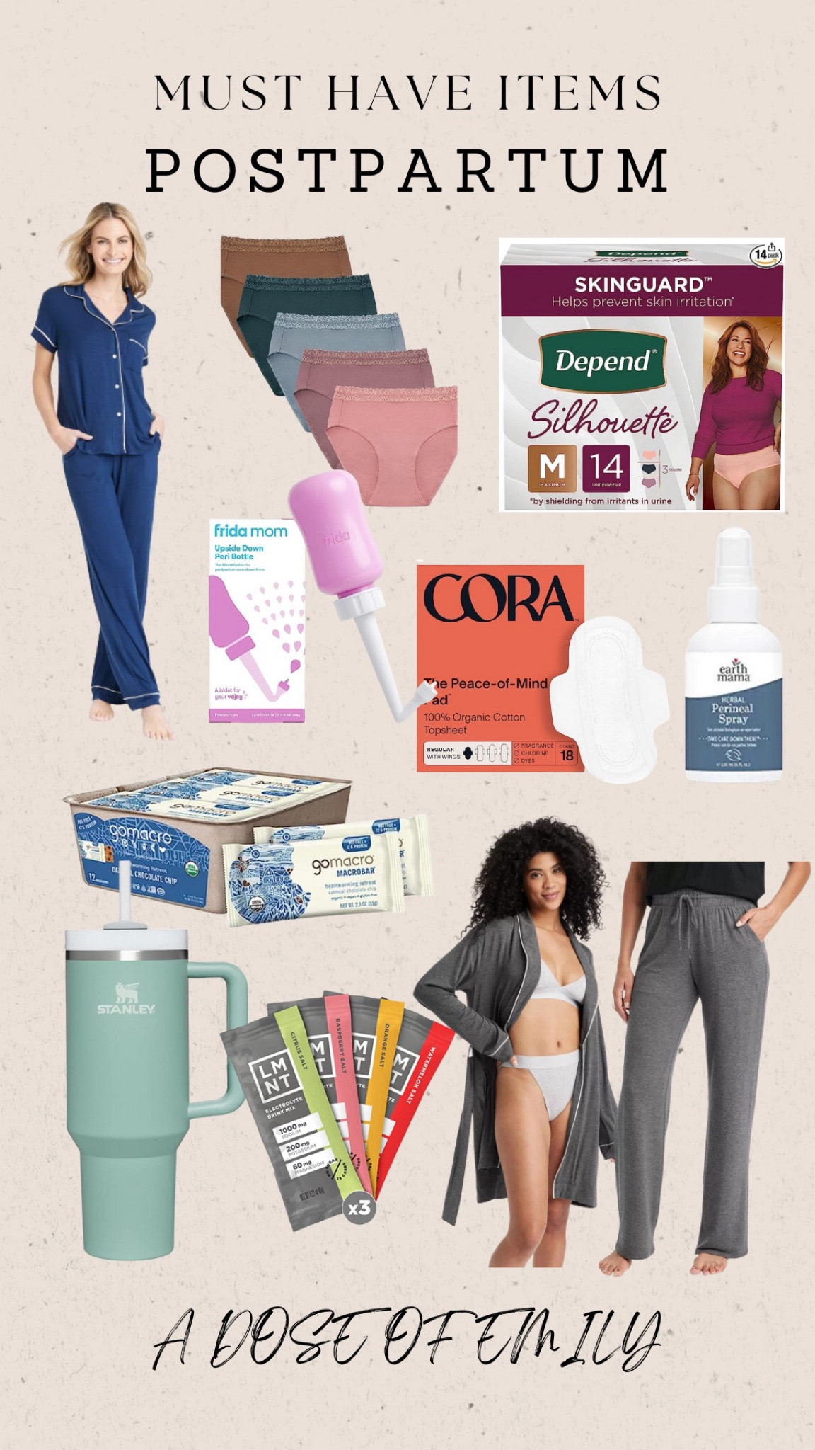 Postpartum must haves 

#LTKbaby #LTKunder50 #LTKbump