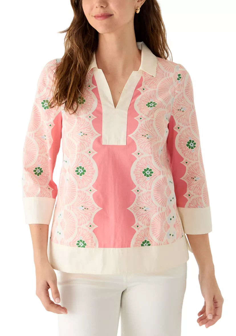 Women's 3/4 Sleeve Popover Top | Belk