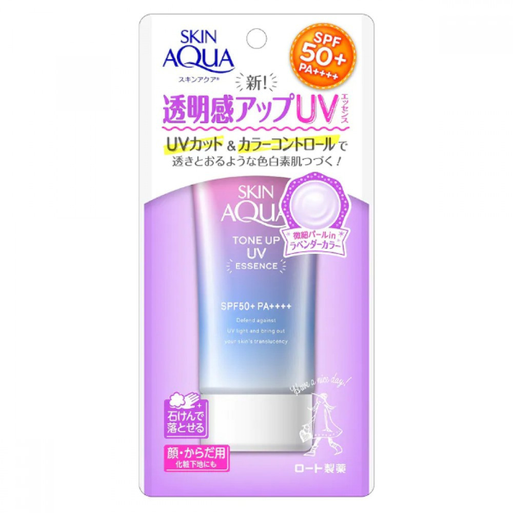 Rohto Mentholatum  - Skin Aqua Tone Up UV Essence SPF50+ PA++++ - 80g | STYLEVANA