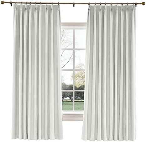 Amazon.com: TWOPAGES Heavyweight Blackout Curtain Window Treatment Drape Thermal Insulated Soundp... | Amazon (US)