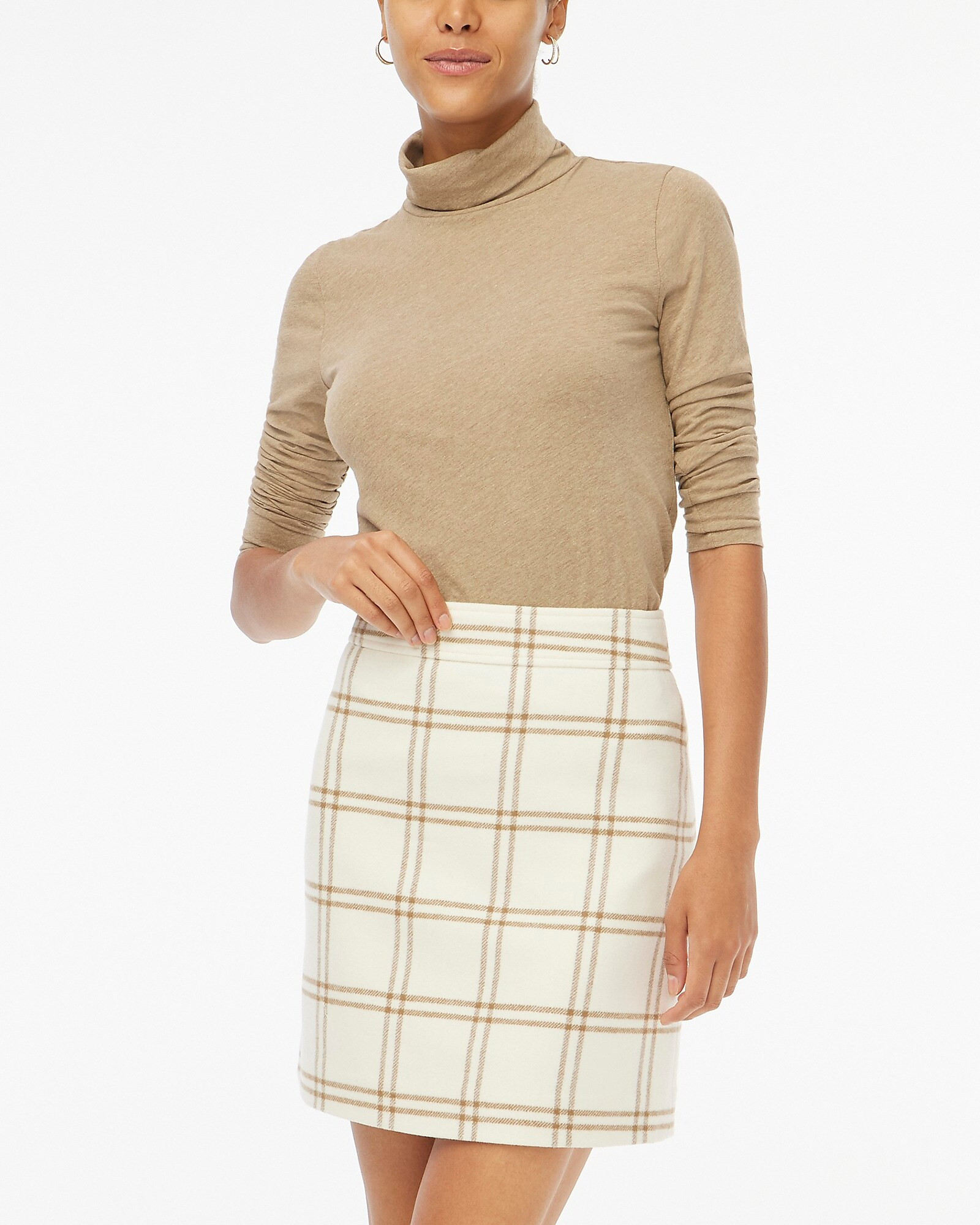 Wool-blend A-line mini skirt | J.Crew Factory