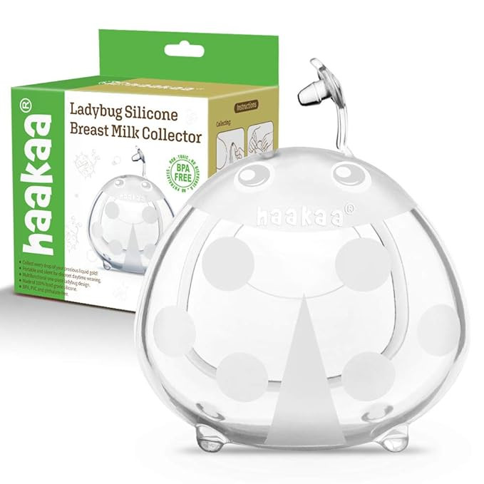 haakaa Ladybug Milk Collector Breast Shells Nursing Cup Silicone Breast Milk Collector Milk Saver... | Amazon (US)