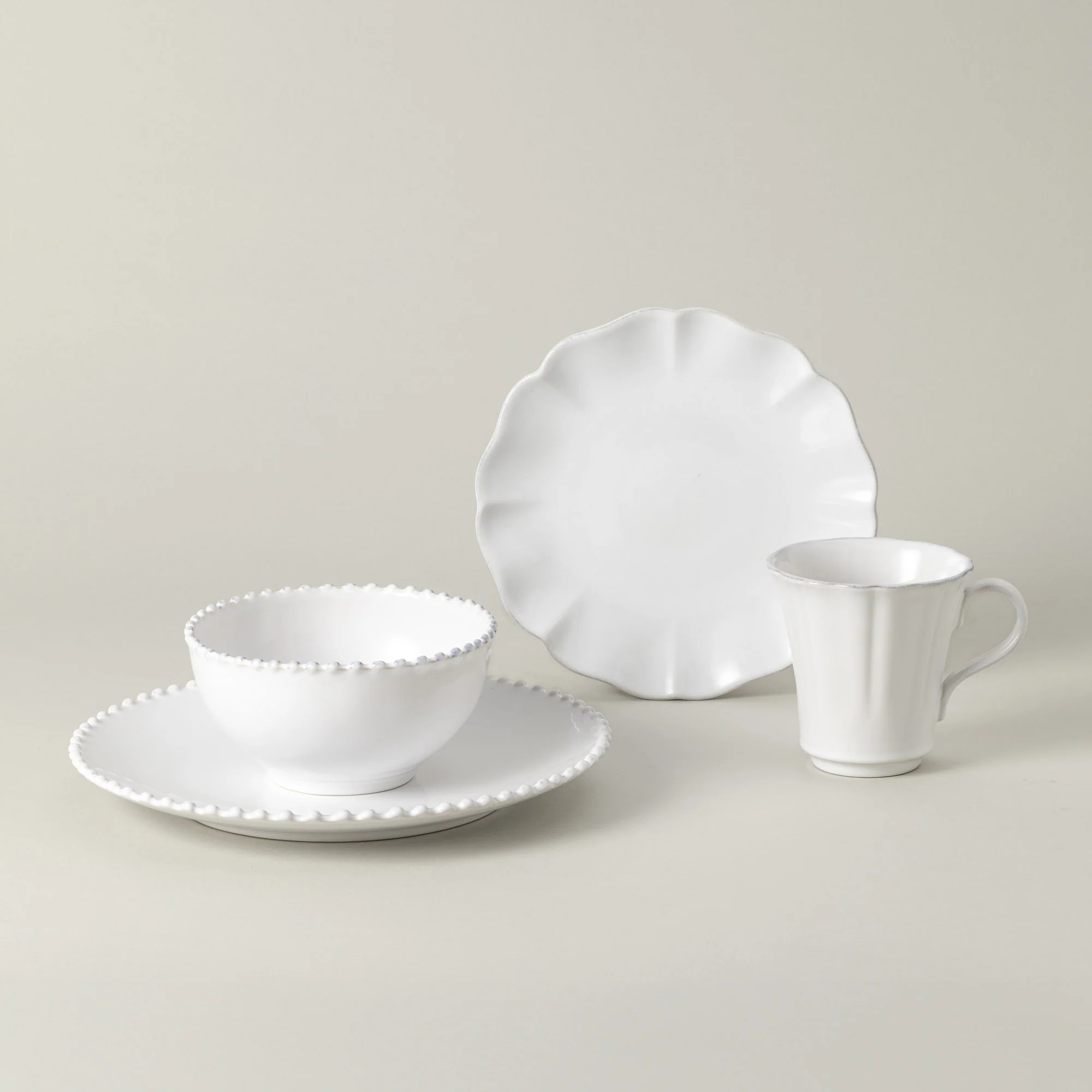 4-Piece Dinnerware Set Pearl | Rosa | Costa Nova