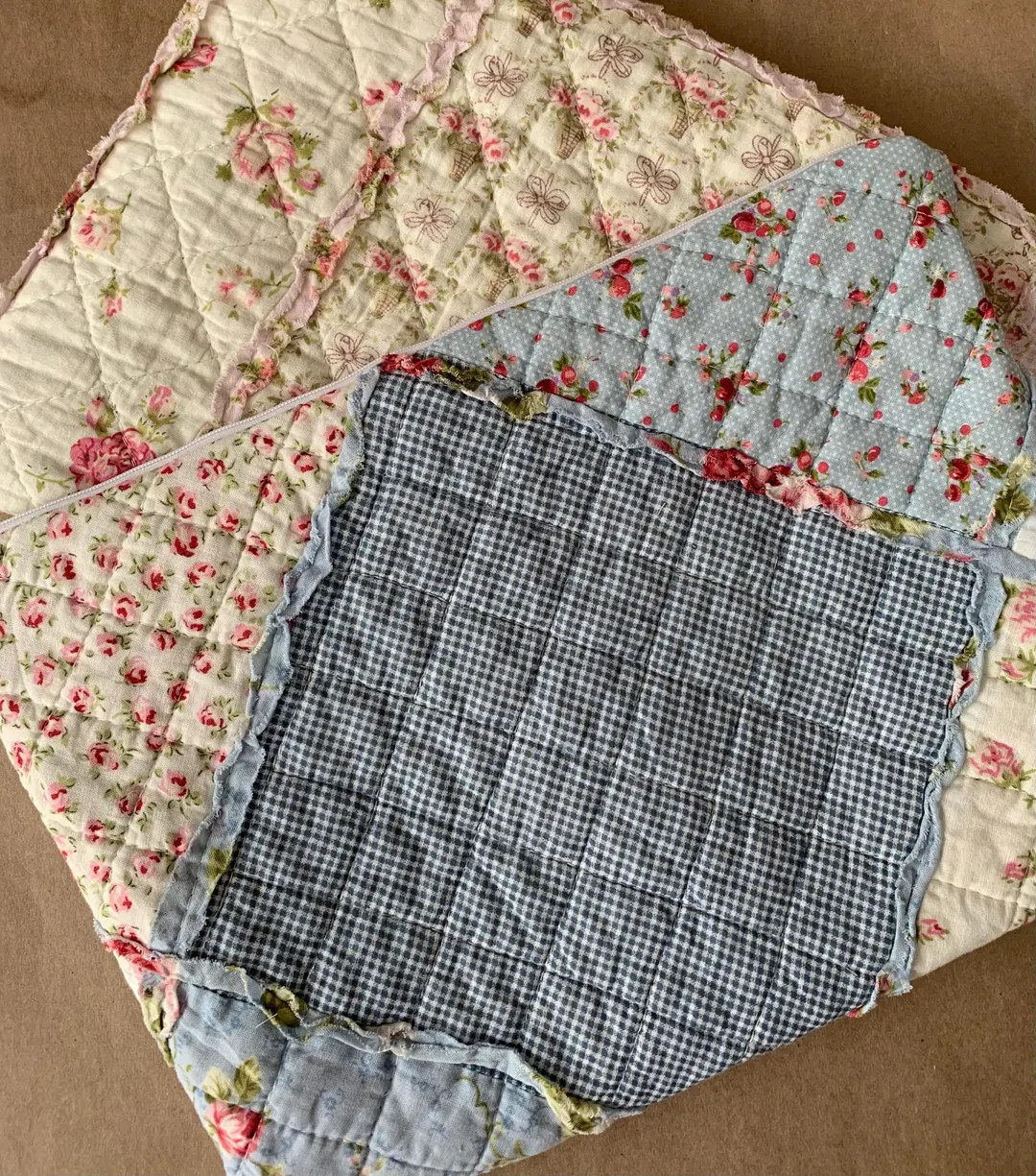 Laptop Sleeve Quilted Shabby Chic Handmade Vintage Floral Coquette Tablet Case for Women | Etsy (US)