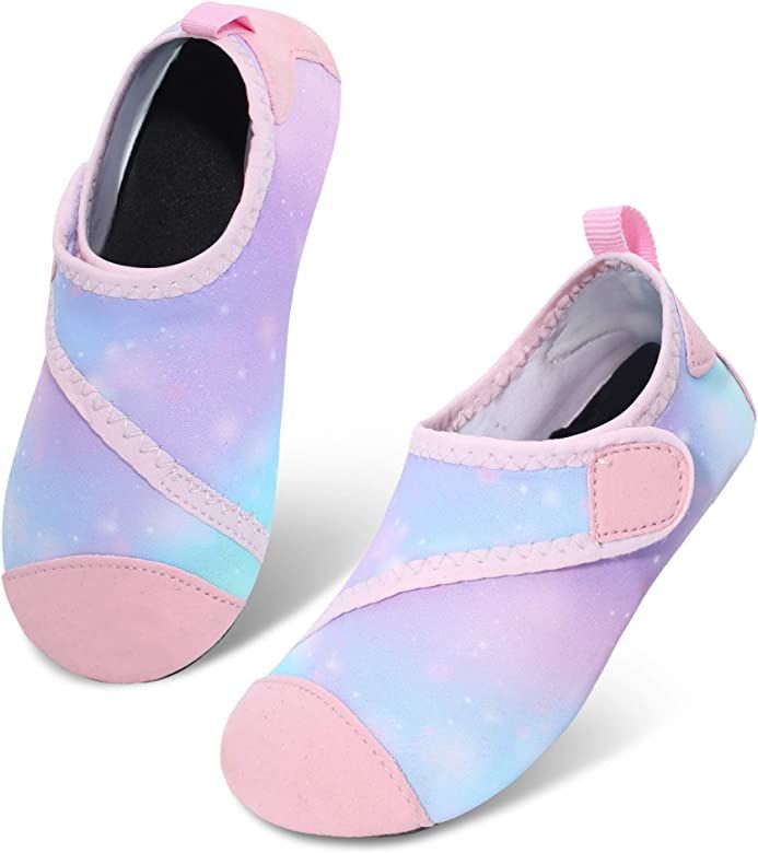 JIASUQI Kids Boys and Girls Summer Athletic Water Shoes Aqua Socks for Beach Swimming Pool | Amazon (US)