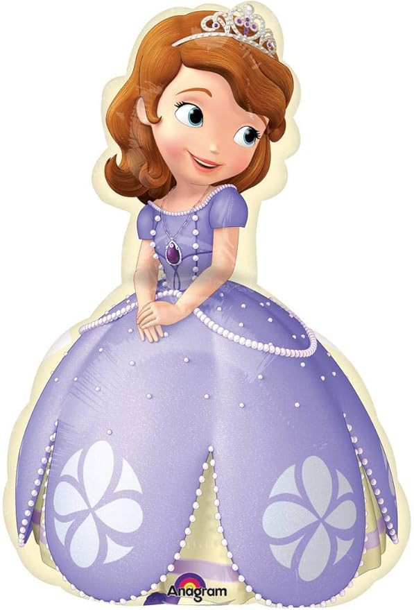 Anagram 15" Mini Shape Sofia The First Pose (Airfill) Foil Balloon, Multicolor | Amazon (US)