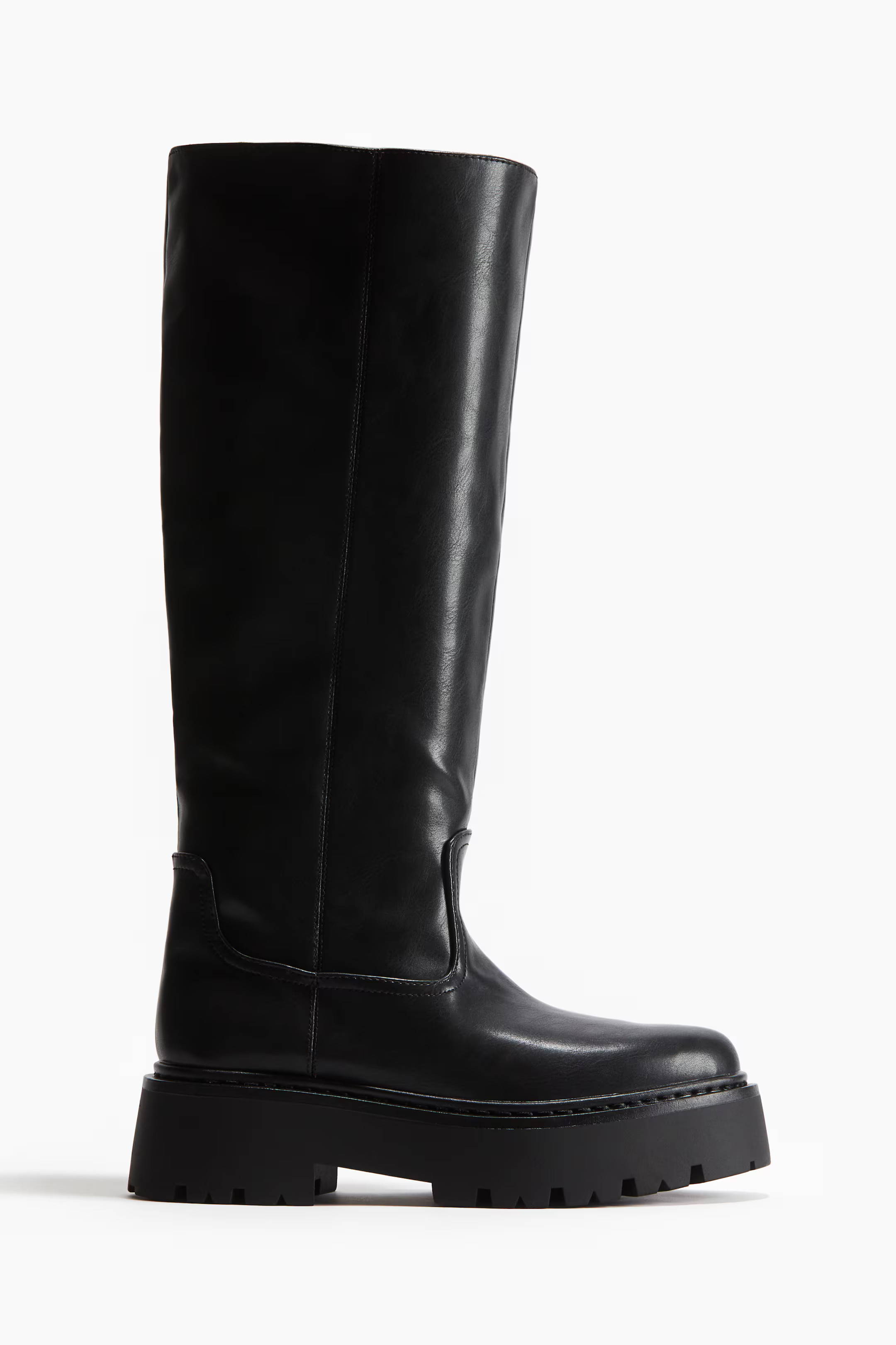 Chunky knee-high boots | H&M (UK, MY, IN, SG, PH, TW, HK)