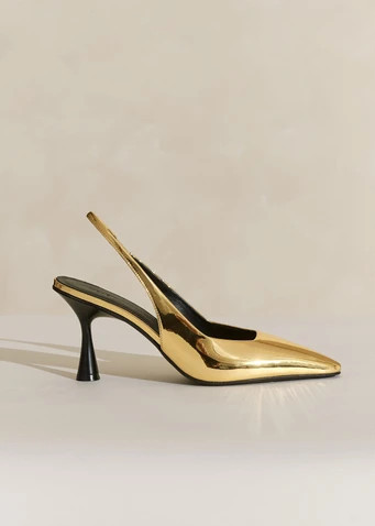 Chisel Toe Metallic Slingback | ME+EM US