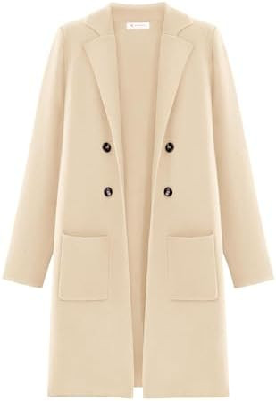 KIRUNDO Cardigan Sweaters for Women 2026 Fall Open Front Knit Sweater Jackets Business Casual Lon... | Amazon (US)