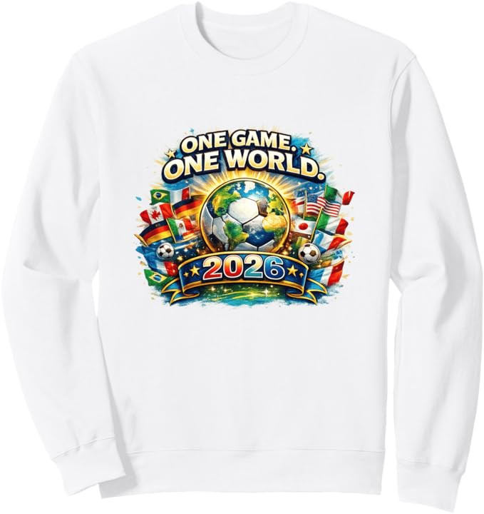 Global Soccer Fest 2026 North America Tour USA Canada Mexico Sweatshirt | Amazon (US)