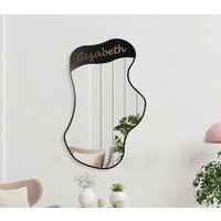 Personalized Asymmetrical Mirror For Wall/Aesthetic Room Decor/Irregular Shaped Mirror/Wavy Full Len | Etsy (US)