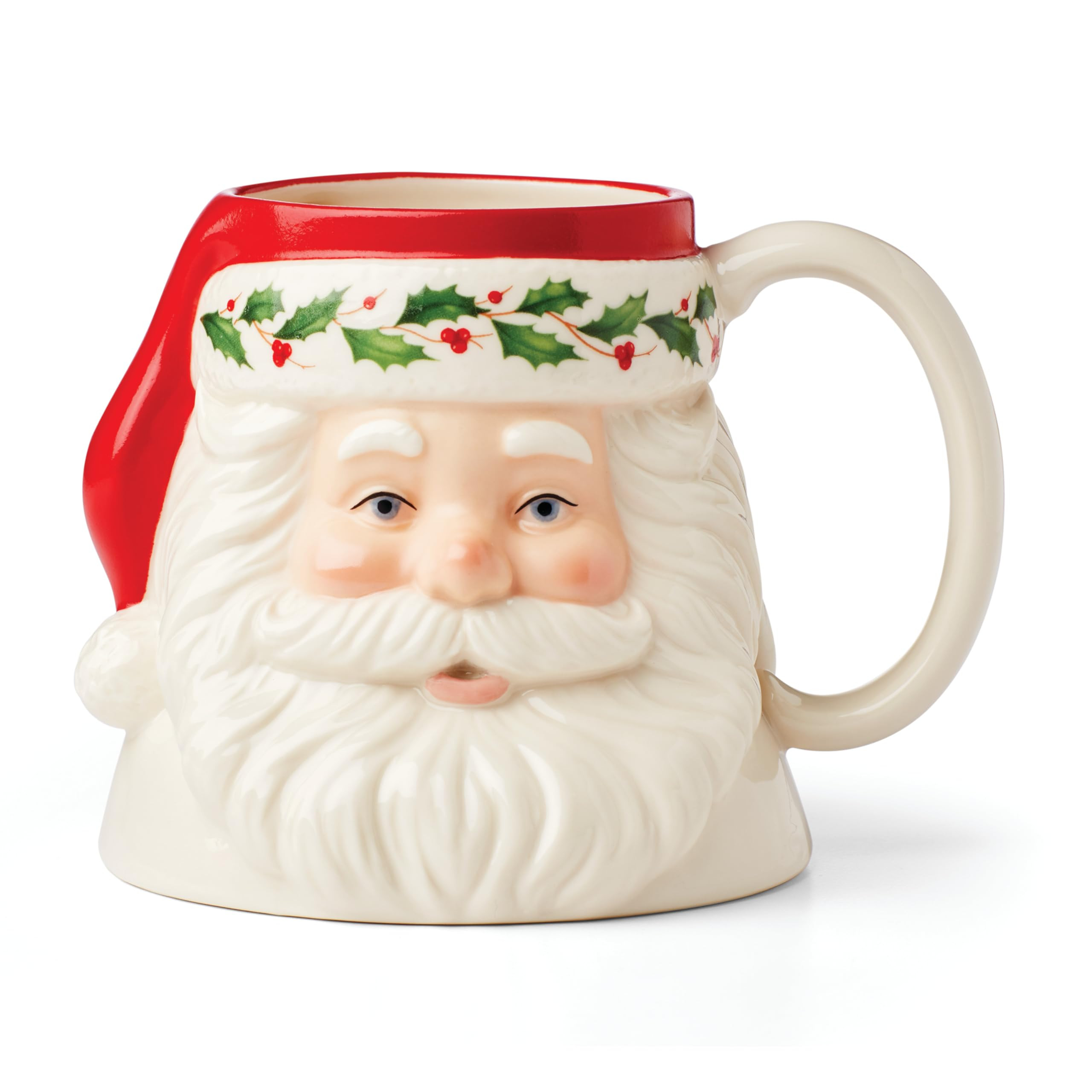 Lenox 895044 Holiday Santa Mug, Multicolor, 16 oz, Christmas Drinkware | Amazon (US)