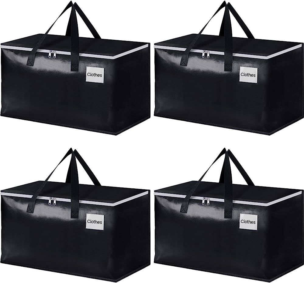 EpicTotes Extra Large Tool Bag-Moving Bags with Zipper, Carrying Handles and Tag Pocket-Moving S... | Amazon (US)