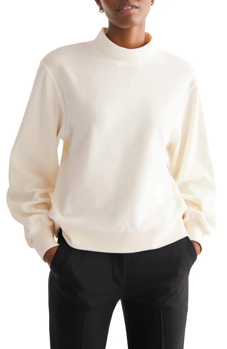 Velour Mock Neck Sweater | Nordstrom