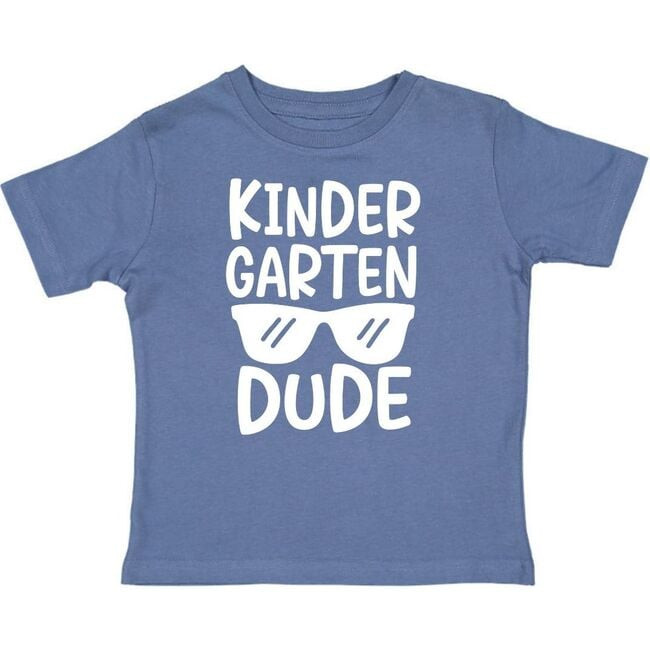 Kindergarten Dude Short Sleeve Shirt, Indigo | Maisonette