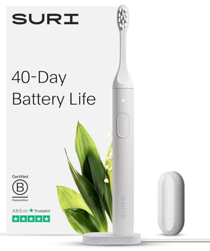 Sonic Electric Toothbrush with UV Travel Case - 40-Day Battery- Designed in California - Electric... | Amazon (US)
