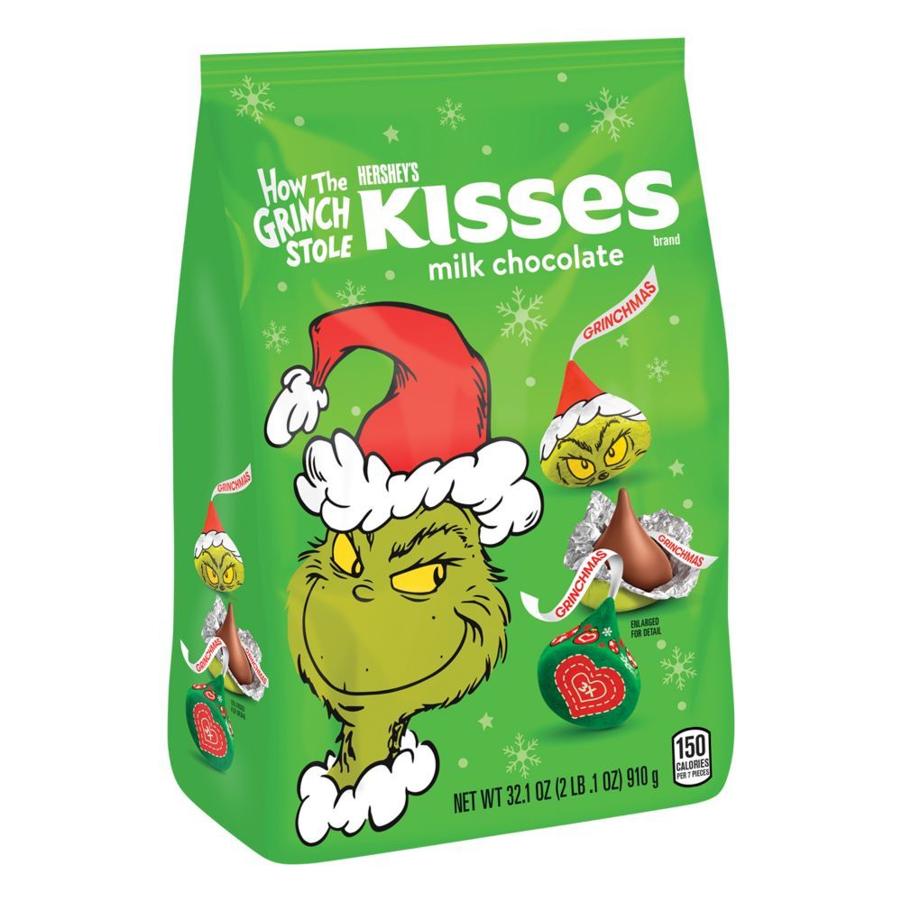 Bulk 130 Pc. Dr. Seuss(TM) How the Grinch Stole Hershey's® Kisses® | Oriental Trading Company