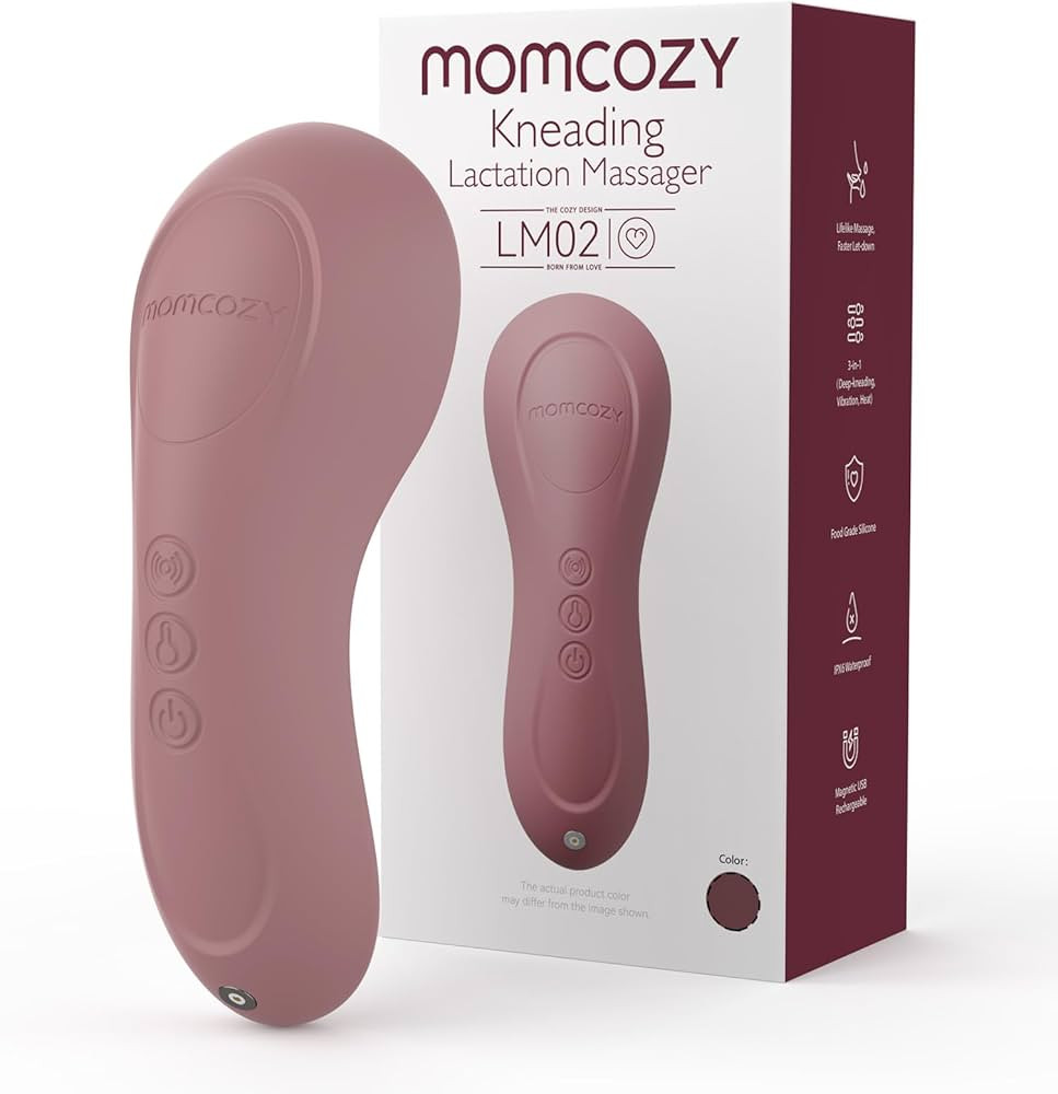 Momcozy Kneading Lactation Massager with Heat, 3-in-1 Real-Like Massage for Relieve Clogged Ducts... | Amazon (US)