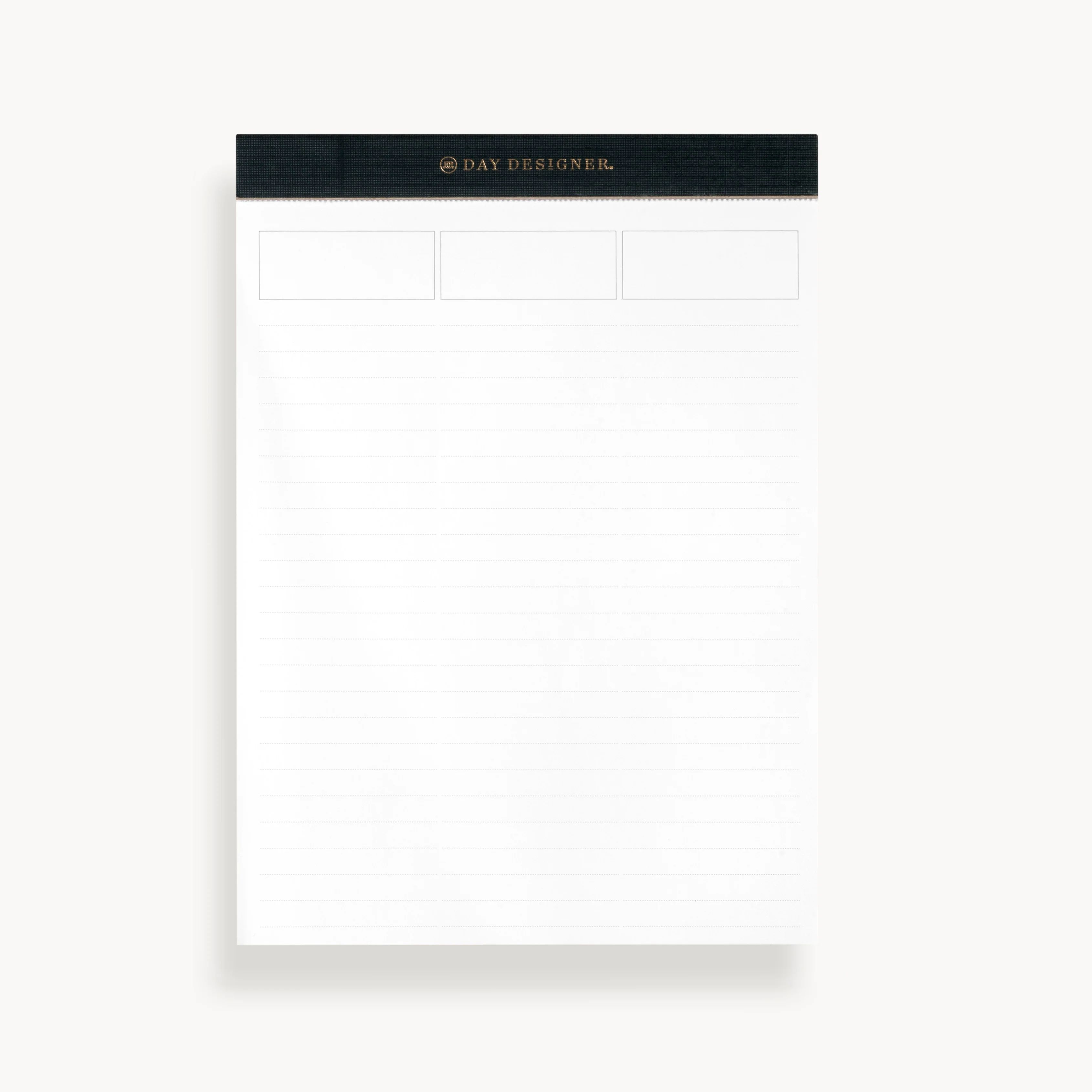 Desktop Notepad with Lined Notes: Charcoal | Day Designer