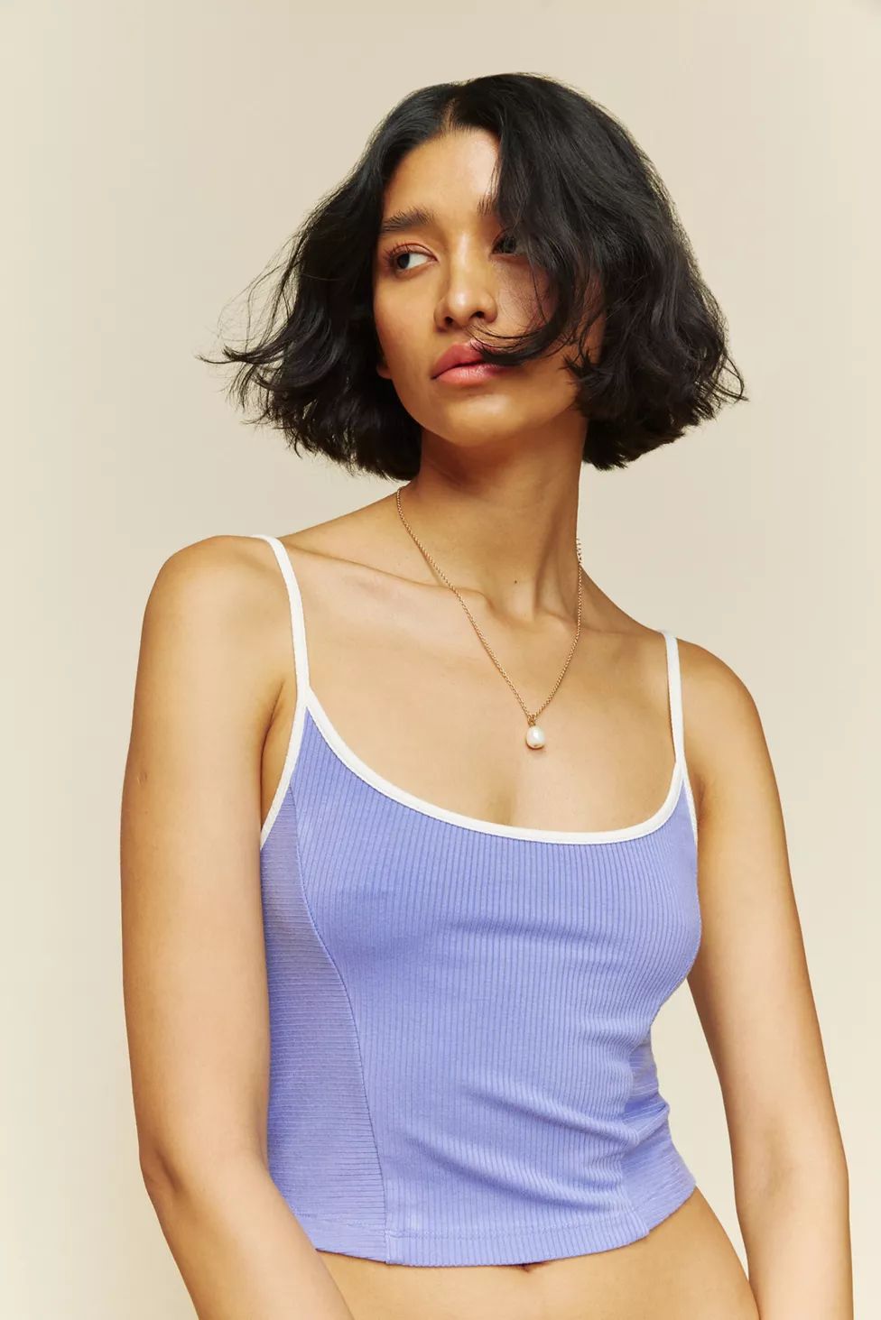 UO Cabana Cropped Sporty Cami | Urban Outfitters (US and RoW)