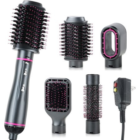 Hair Dryer Brush 4 in 1 Detachable Blow Dryer & Volumizer Styler Hot Air Brush Hair Dryer Brush Blow | Walmart (US)
