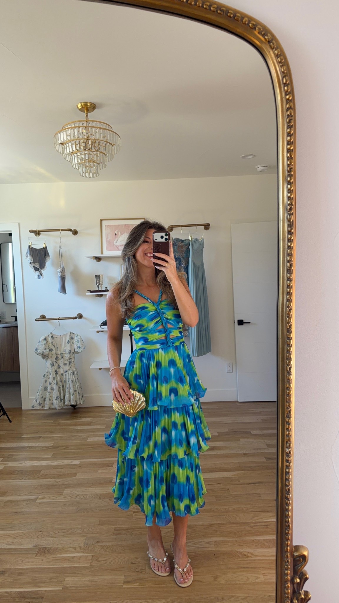 blue and green pleated tiered dress for a special occasion or resort wear 

i did my normal size 2

formal attire
black tie 
strapless gown
wedding guest 
special occasion
formal occasion 


#LTKStyle #LTKDress 

#LTKSeasonal