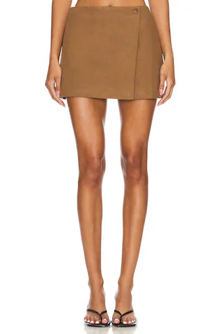 Kaiko Skirt in Dark Khaki | Revolve Clothing (Global)