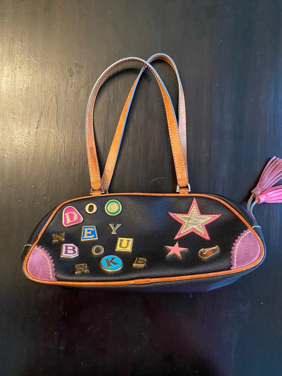Dooney & Bourke Y2K Alphabet Letter Charm Patch Purse Bag Vintage Lindsay Lohan | eBay US