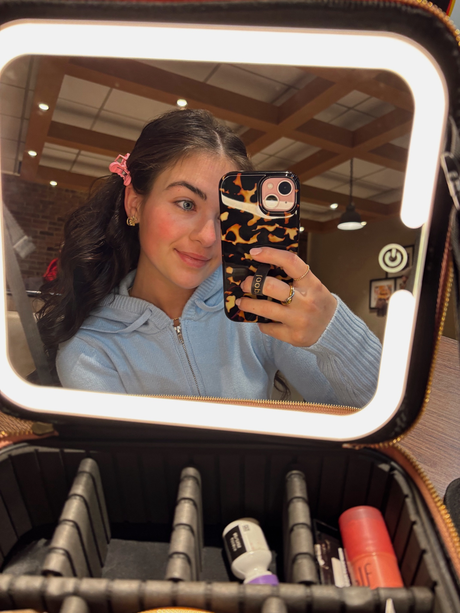 Makeup Bag W/ mirror! 
I got this for christmas and i’m obsessed!✨✨✨✨

#LTKGiftGuide #LTKBeauty #LTKFindsUnder50